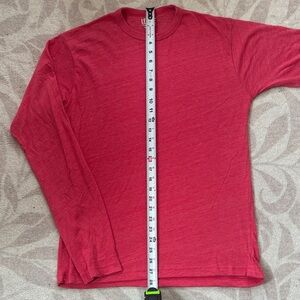 League Classic Fit Red Longsleeve Triblend Shirt
